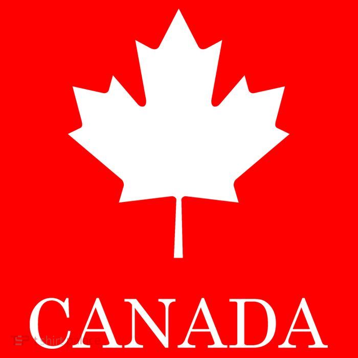 Canada Maple Leaf Canadian Flag Womens T-Shirt