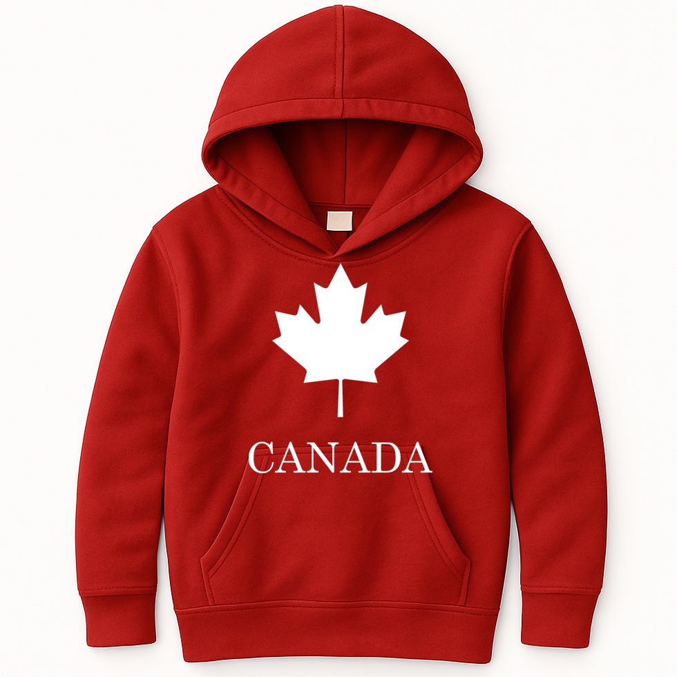 Canada Maple Leaf Canadian Flag Kids Hoodie