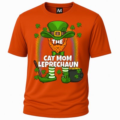 Cat Mom Leprechaun Family Matching St Patricks Day Party Gift Cooling Performance Crew T-Shirt