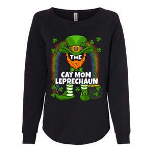 Cat Mom Leprechaun Family Matching St Patricks Day Party Gift Womens California Wash Sweatshirt