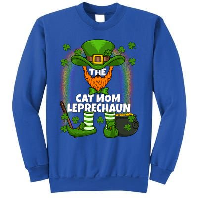 Cat Mom Leprechaun Family Matching St Patricks Day Party Gift Sweatshirt