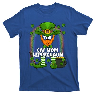 Cat Mom Leprechaun Family Matching St Patricks Day Party Gift T-Shirt