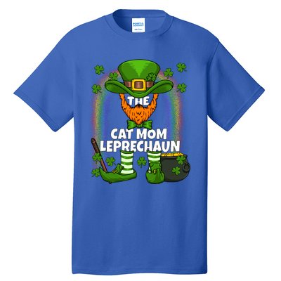 Cat Mom Leprechaun Family Matching St Patricks Day Party Gift Tall T-Shirt