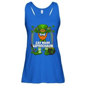 Cat Mom Leprechaun Family Matching St Patricks Day Party Gift Ladies Essential Flowy Tank