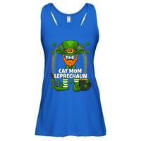 Cat Mom Leprechaun Family Matching St Patricks Day Party Gift Ladies Essential Flowy Tank