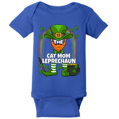 Cat Mom Leprechaun Family Matching St Patricks Day Party Gift Baby Bodysuit