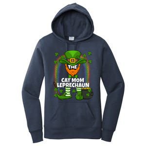 Cat Mom Leprechaun Family Matching St Patricks Day Party Gift Women's Pullover Hoodie