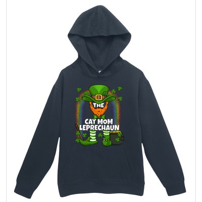 Cat Mom Leprechaun Family Matching St Patricks Day Party Gift Urban Pullover Hoodie