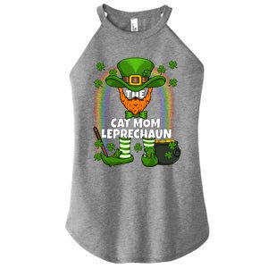 Cat Mom Leprechaun Family Matching St Patricks Day Party Gift Women's Perfect Tri Rocker Tank