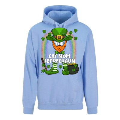 Cat Mom Leprechaun Family Matching St Patricks Day Party Gift Unisex Surf Hoodie