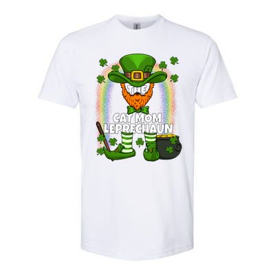 Cat Mom Leprechaun Family Matching St Patricks Day Party Gift Softstyle CVC T-Shirt