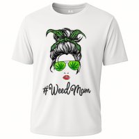 Classy Mom Life with Leopard Mom Marijuana Weed Lover Performance Shirt