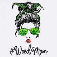 Classy Mom Life with Leopard Mom Marijuana Weed Lover Performance Shirt