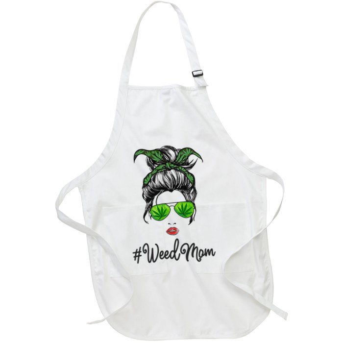 Classy Mom Life with Leopard Mom Marijuana Weed Lover Apron