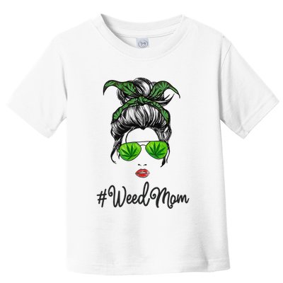 Classy Mom Life with Leopard Mom Marijuana Weed Lover Toddler T-Shirt