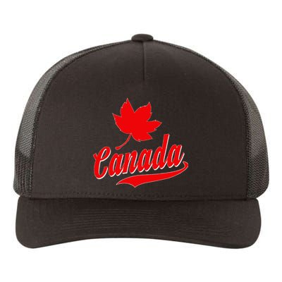 Canadian Maple Leaf Country Canada Yupoong Adult 5-Panel Trucker Hat