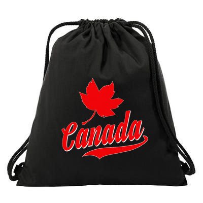 Canadian Maple Leaf Country Canada Drawstring Bag