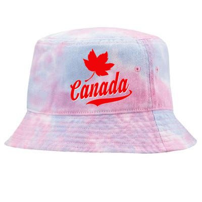 Canadian Maple Leaf Country Canada Tie-Dyed Bucket Hat