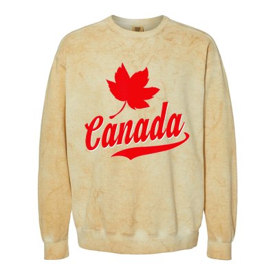 Canadian Maple Leaf Country Canada Colorblast Crewneck Sweatshirt