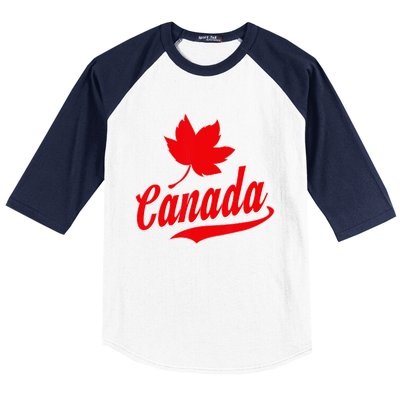 Canadian Maple Leaf Country Canada Baseball Sleeve Shirt