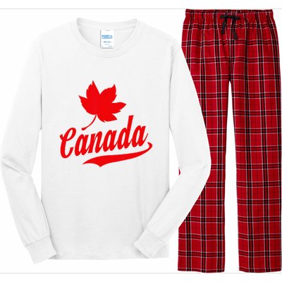 Canadian Maple Leaf Country Canada Long Sleeve Pajama Set