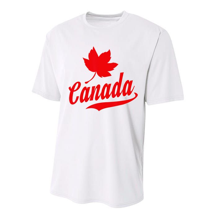 Canadian Maple Leaf Country Canada Performance Sprint T-Shirt