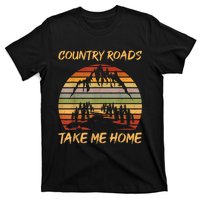 Country Music Lovers Vintage Country Roads Take Me Home T-Shirt