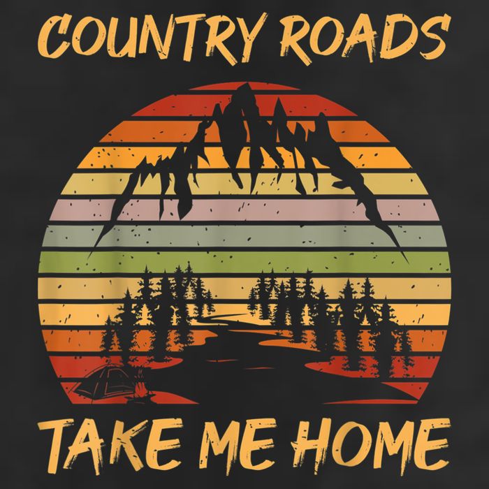 Country Music Lovers Vintage Country Roads Take Me Home Hat