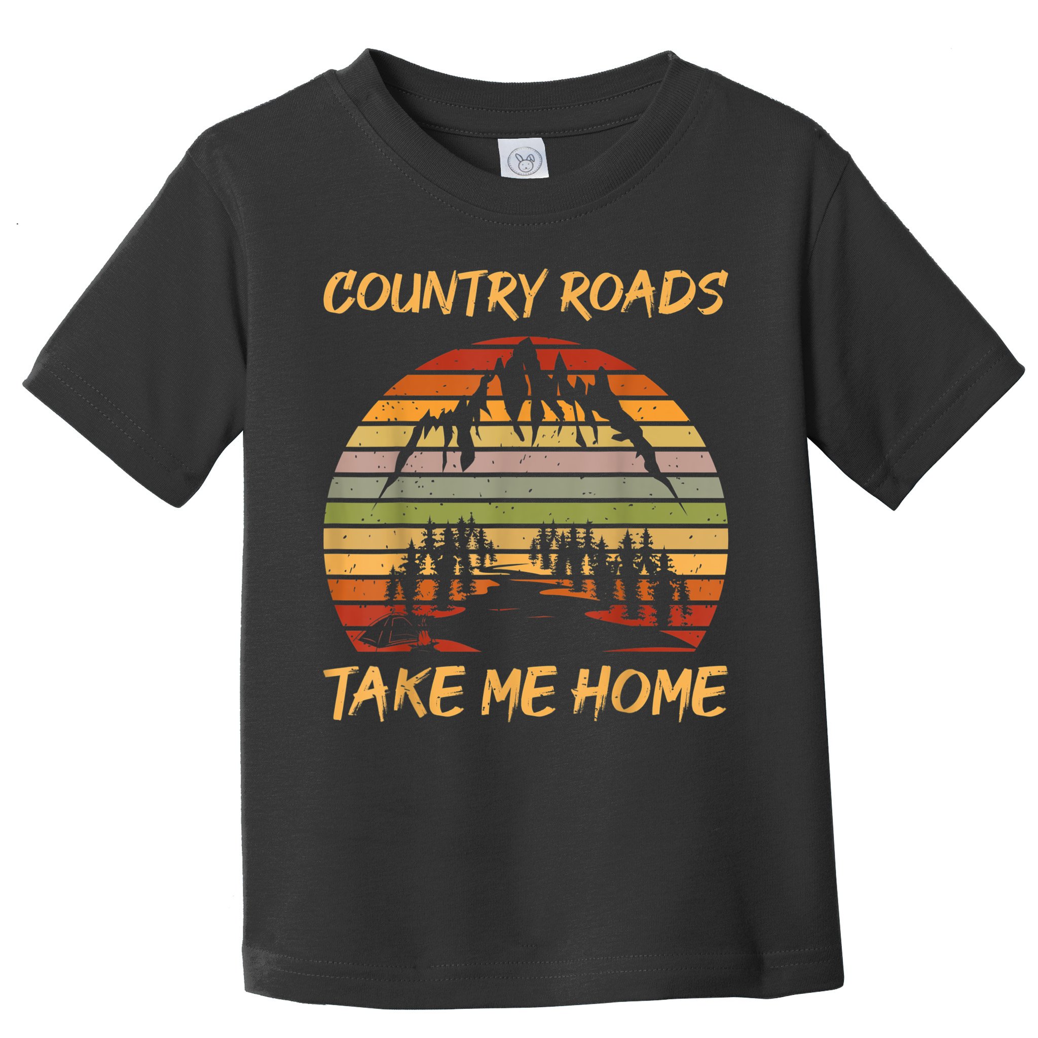 Country Music Lovers Vintage Country Roads Take Me Home Toddler T-Shirt
