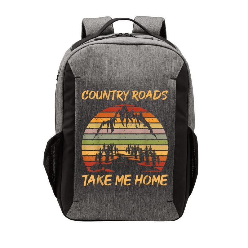 Country Music Lovers Vintage Country Roads Take Me Home Vector Backpack