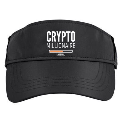 Crypto Millionaire Loading Funny Crypto Currency Adult Drive Performance Visor