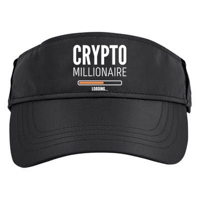 Crypto Millionaire Loading Funny Crypto Currency Adult Drive Performance Visor