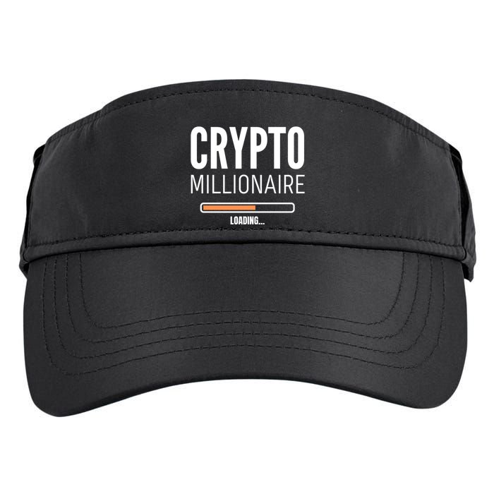 Crypto Millionaire Loading Funny Crypto Currency Adult Drive Performance Visor