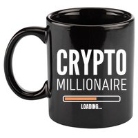 Crypto Millionaire Loading Funny Crypto Currency 11oz C Handle Ceramic Mug