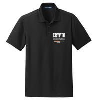 Crypto Millionaire Loading Funny Crypto Currency Dry Zone Grid Polo