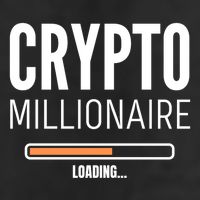 Crypto Millionaire Loading Funny Crypto Currency Crop Fleece Hoodie