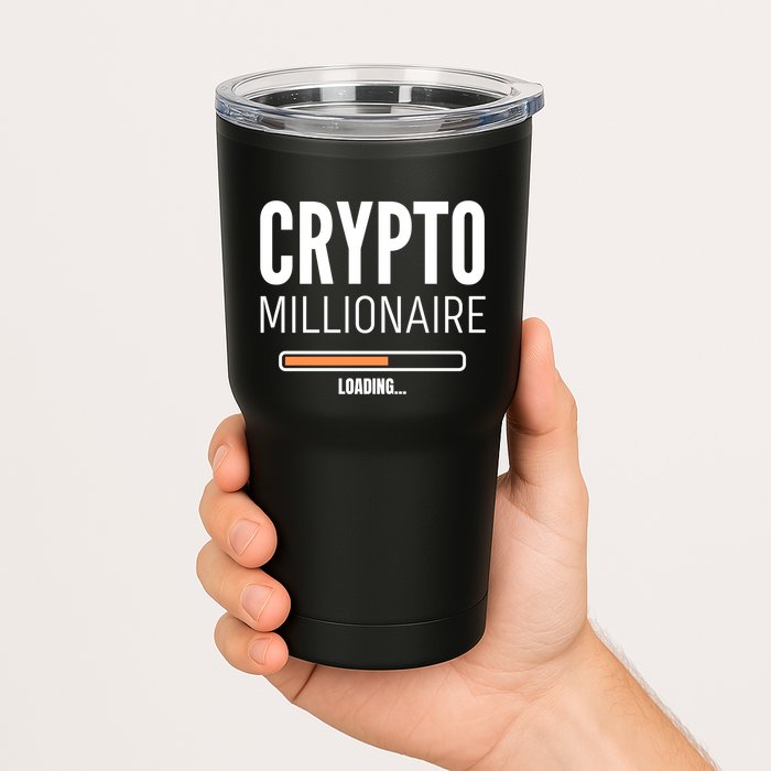 Crypto Millionaire Loading Funny Crypto Currency Tumbler