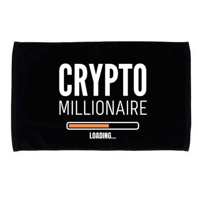 Crypto Millionaire Loading Funny Crypto Currency Microfiber Hand Towel