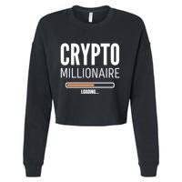 Crypto Millionaire Loading Funny Crypto Currency Cropped Pullover Crew