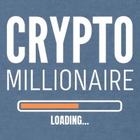Crypto Millionaire Loading Funny Crypto Currency Garment-Dyed Sweatshirt