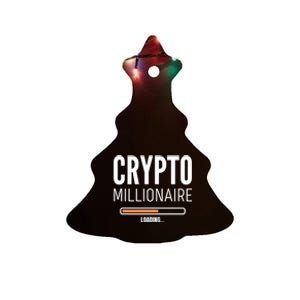 Crypto Millionaire Loading Funny Crypto Currency Ceramic Tree Ornament