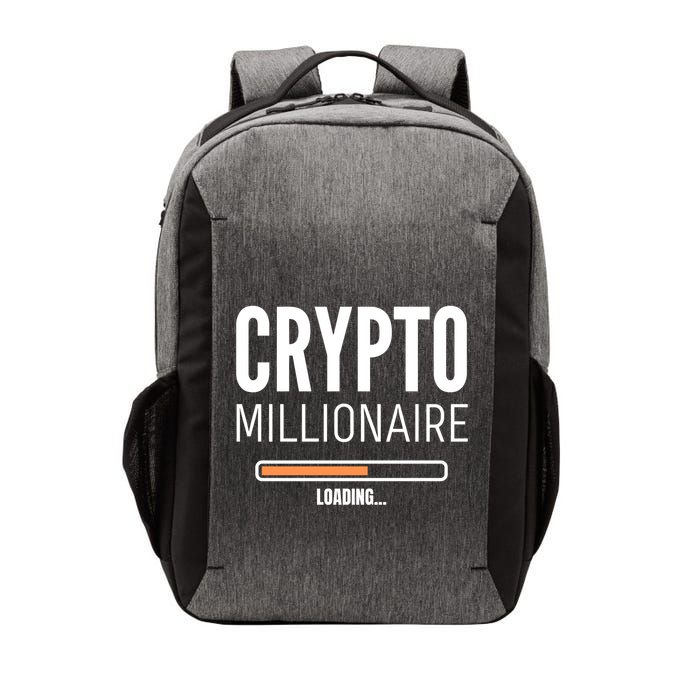 Crypto Millionaire Loading Funny Crypto Currency Vector Backpack