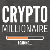 Crypto Millionaire Loading Funny Crypto Currency Vector Backpack