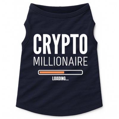 Crypto Millionaire Loading Funny Crypto Currency Doggie Tank