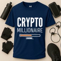 Crypto Millionaire Loading Funny Crypto Currency Performance Shirt