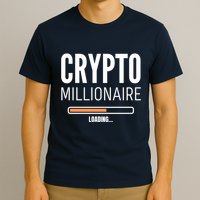 Crypto Millionaire Loading Funny Crypto Currency T-Shirt
