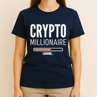 Crypto Millionaire Loading Funny Crypto Currency T-Shirt