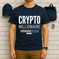 Crypto Millionaire Loading Funny Crypto Currency T-Shirt
