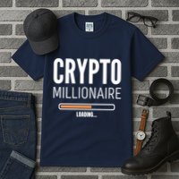 Crypto Millionaire Loading Funny Crypto Currency Tall T-Shirt