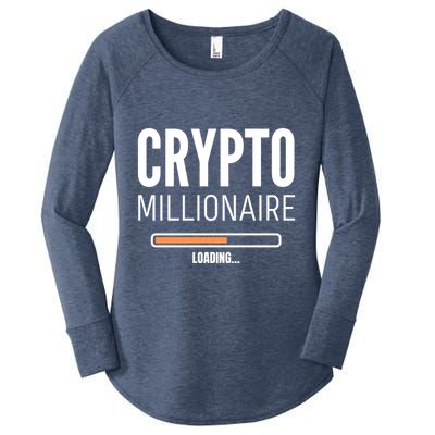 Crypto Millionaire Loading Funny Crypto Currency Women's Perfect Tri Tunic Long Sleeve Shirt